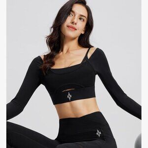 Sports Bra Long Sleeve Workout Top